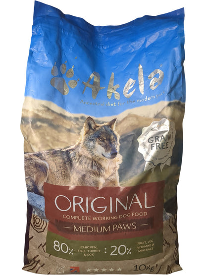 Akela | Original Complete Working Dog Food | Medium Paws | 10KG