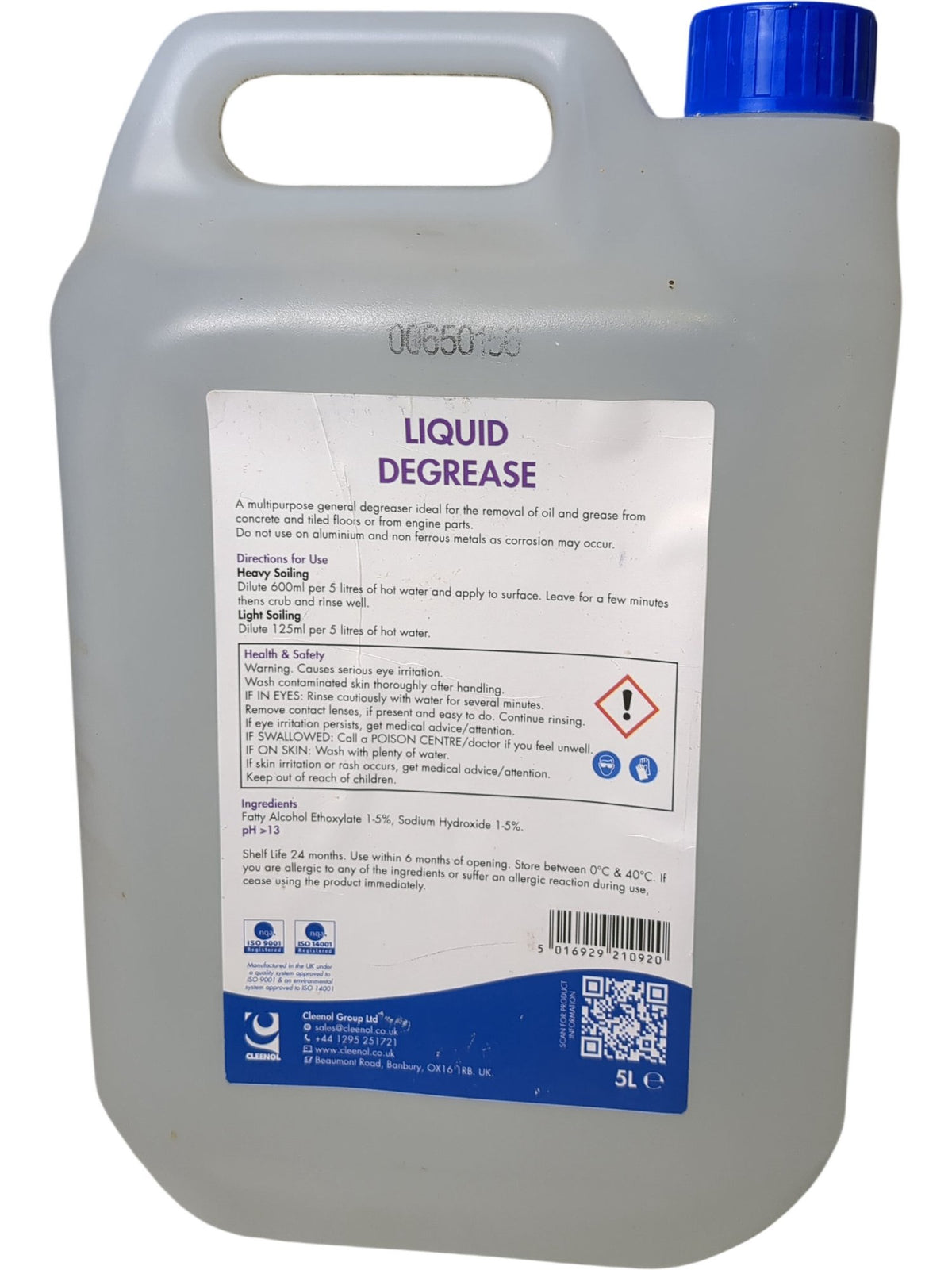 Cleenol | Liquid Degrease | 5L