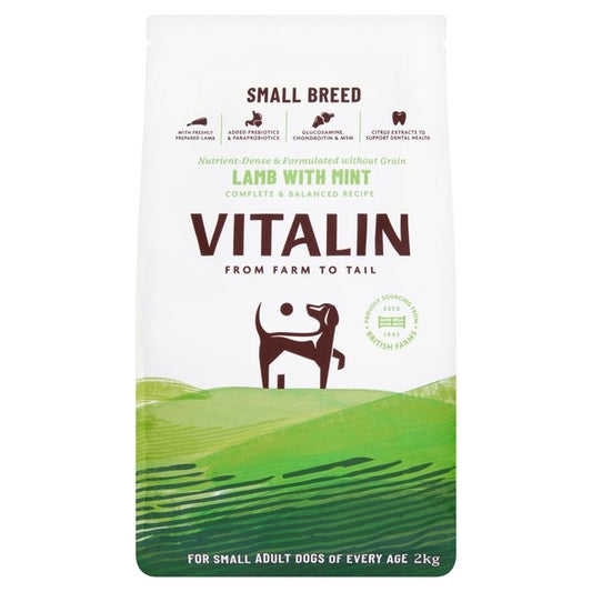 Vitalin Small Breed Adult Lamb and Mint, 2kg