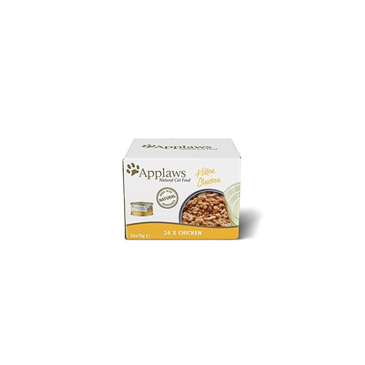 Applaws Natural Wet Cat Food, Kitten Chicken in Jelly 70 G Tin - ( 6 X 70g)