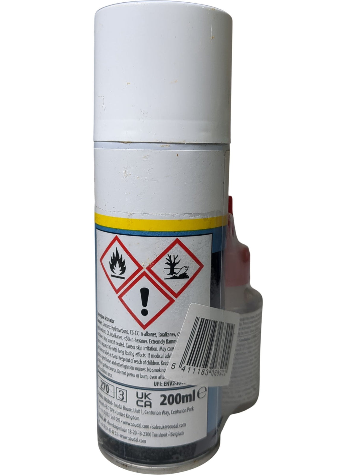 Soudal | Superglue Activator and High Viscosity Glue | 200ml + 50g