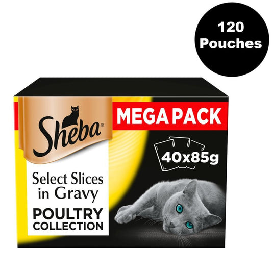 Sheba Pch Sel Slice Pltry Col G 40x85g