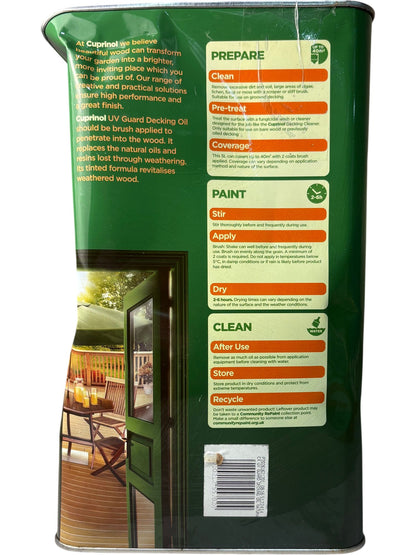 Cuprinol UV Guard Decking Oil 5L