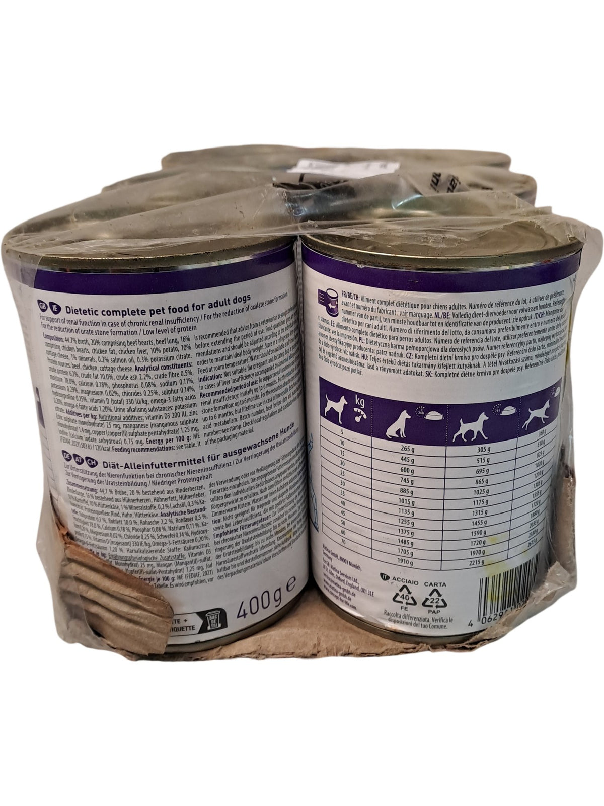 Concept For Life | Renal Veterinary Diet Dog Food | 6x400g Cans