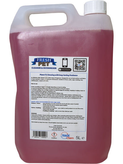 Fresh Pet | Cleaner & Deodoriser | Rose | 5L