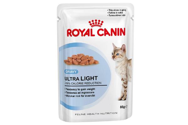 Royal Canin Light Weight Care Gravy Wet Cat Food - 12 X 85g Pouches