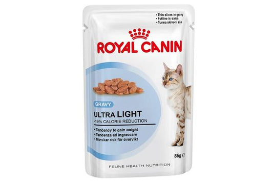 Royal Canin Light Weight Care Gravy Wet Cat Food - 12 X 85g Pouches