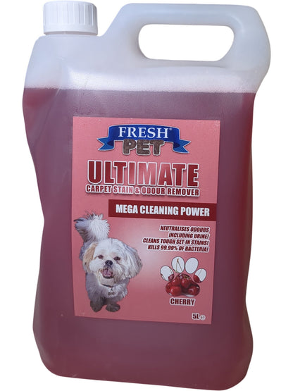 Fresh Pet | Ultimate Carpet Stain & Odour Remover | Cherry | 5L