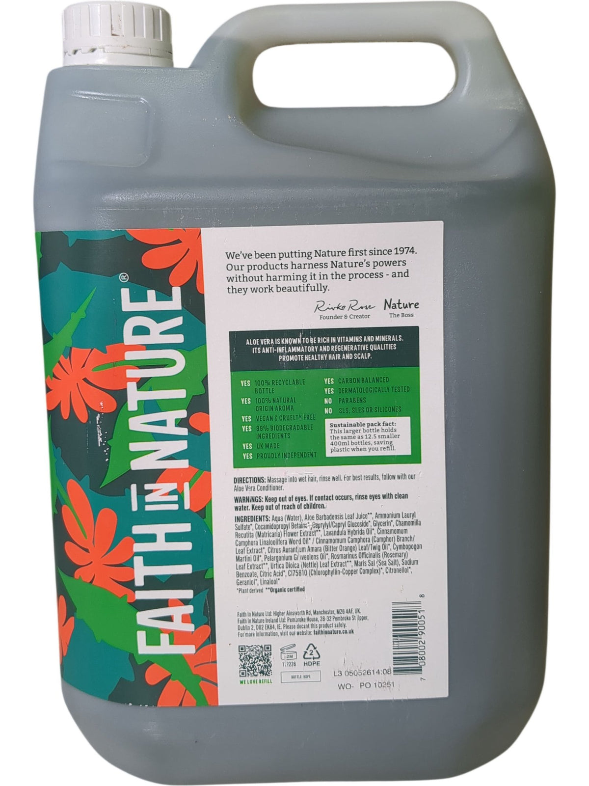 Faith In Nature | Soothing Shampoo | 5L