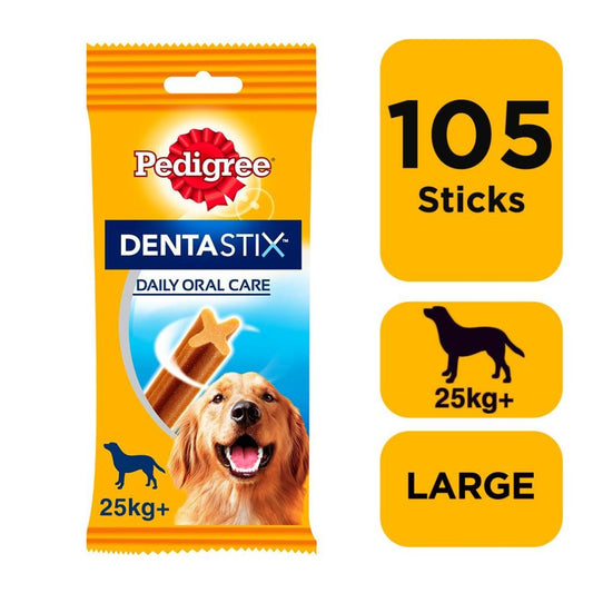 Pedigree DentaStix Daily Dental Chews Large Dog 105 Sticks
