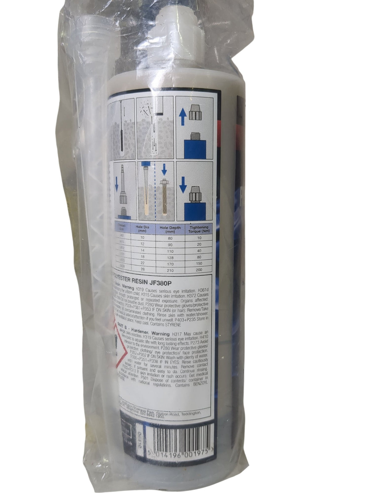 JCP Construction Products | Polyester Resin JF380P | 410ml