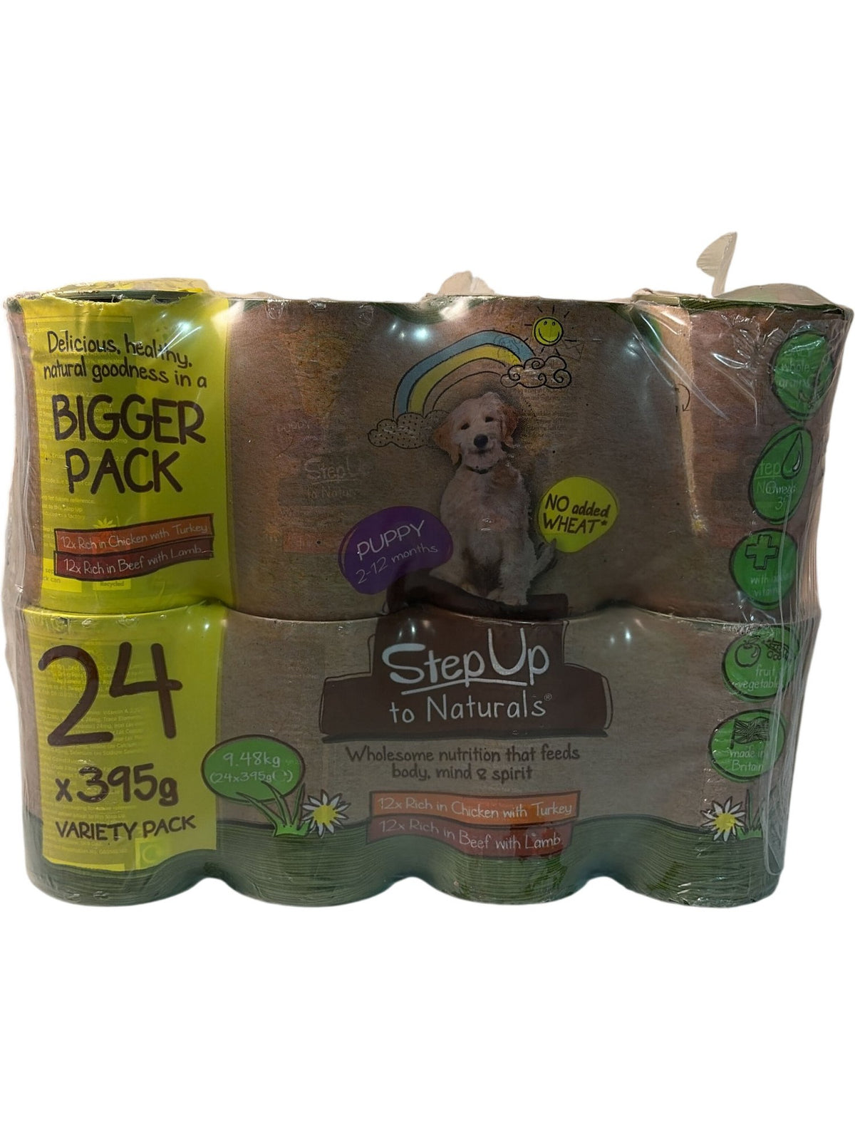 Step Up to Naturals | Puppy Variety Pack | 24 x 395g