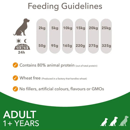 Iams Advanced Nutrition Dry Dog Food  Small Medium Lamb Wheat Free 12kg 72 days
