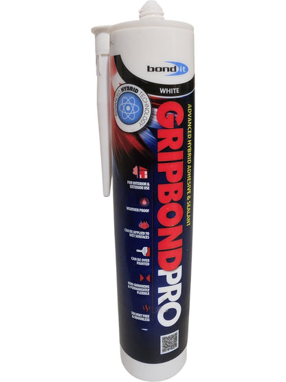 Bond It | Gripbond Pro | White | Advanced Hybrid Adhesive Sealant