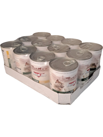BonaCibo | Cat Food | Liver Chunks in Gravy | 400g