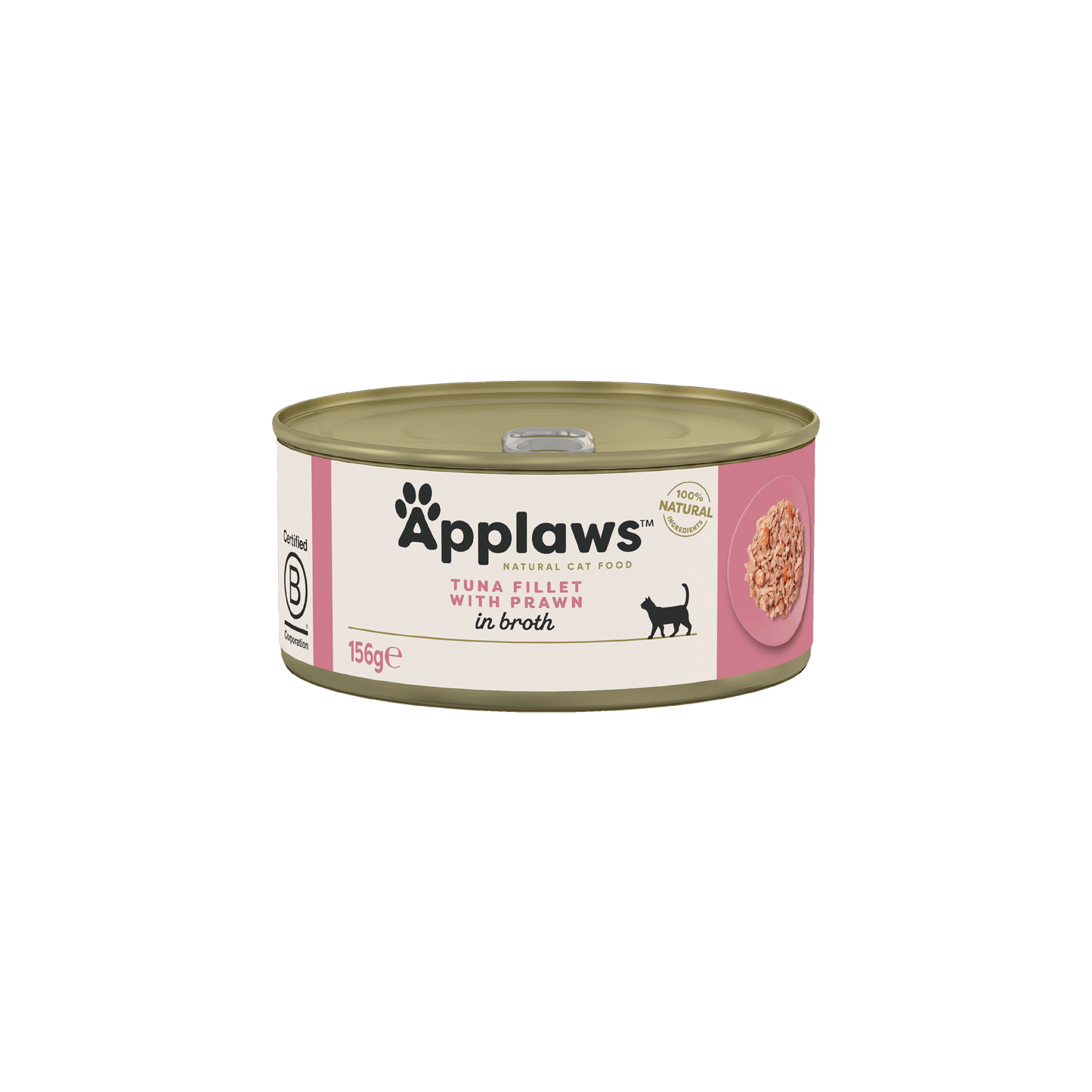 Applaws | Tuna Fillet with Prawn in Broth | 24x156g
