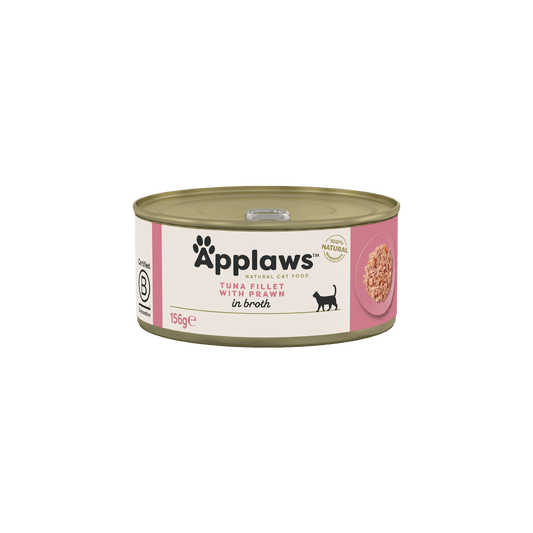 Applaws | Tuna Fillet with Prawn in Broth | 24x156g
