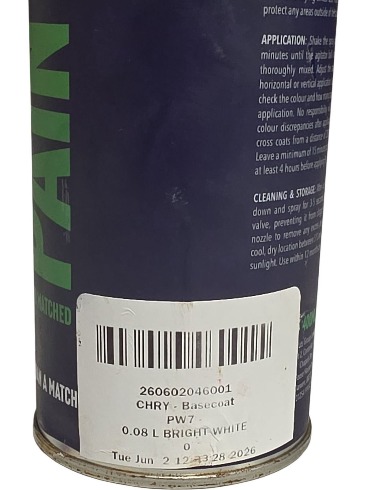 Paintnuts | Car Touch Up Paint | Basecoat Bright White | 0.08L