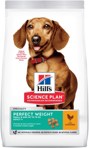 Hills Science Plan Perfect Weight Small & Mini Dry Adult Dog Food 1.5kg