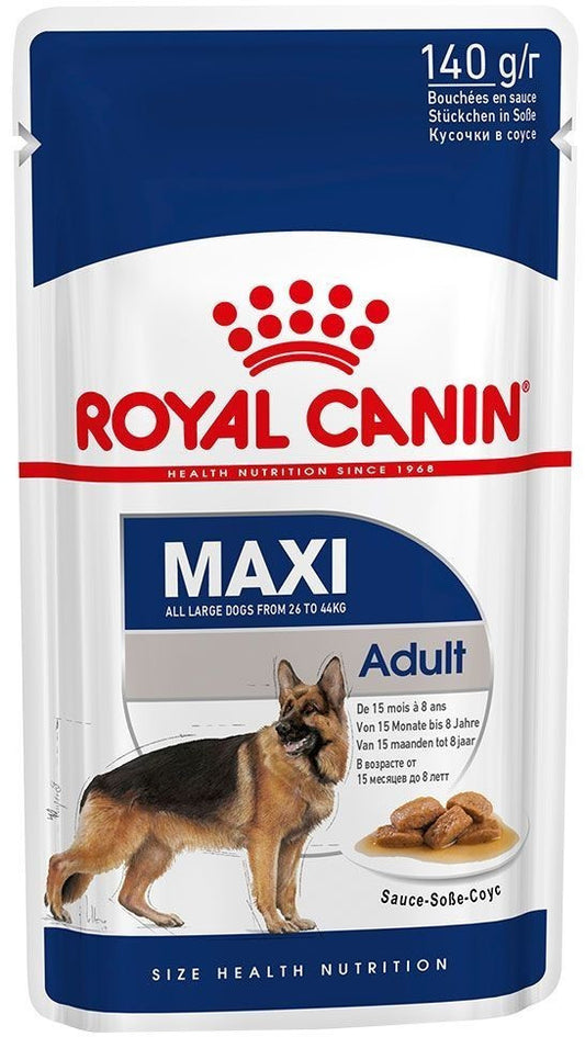 Royal Canin Maxi Adult in Gravy - 10 X 140g