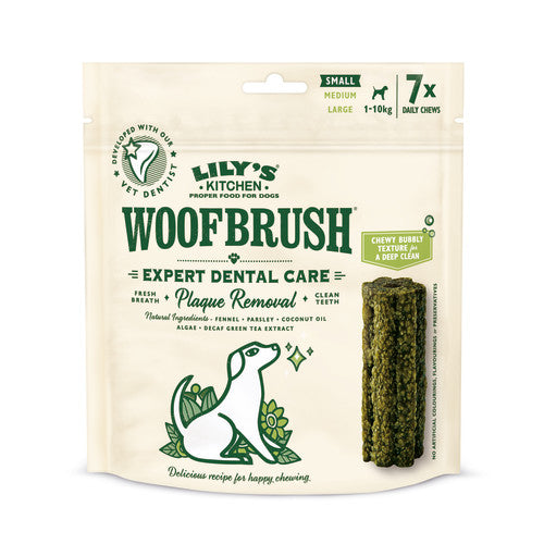 Lily's Kitchen Dog Woofbrush Dental Chew | Size: Small 7x22g