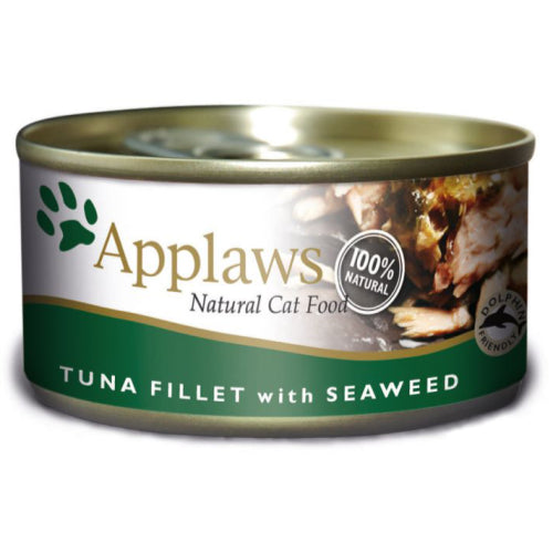 Applaws Adult Cat Cans in Broth 6 X 70g - Tuna Fillet with Seaweed
