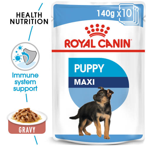 Royal Canin Dog Food Maxi Puppy Wet 10 X 140g