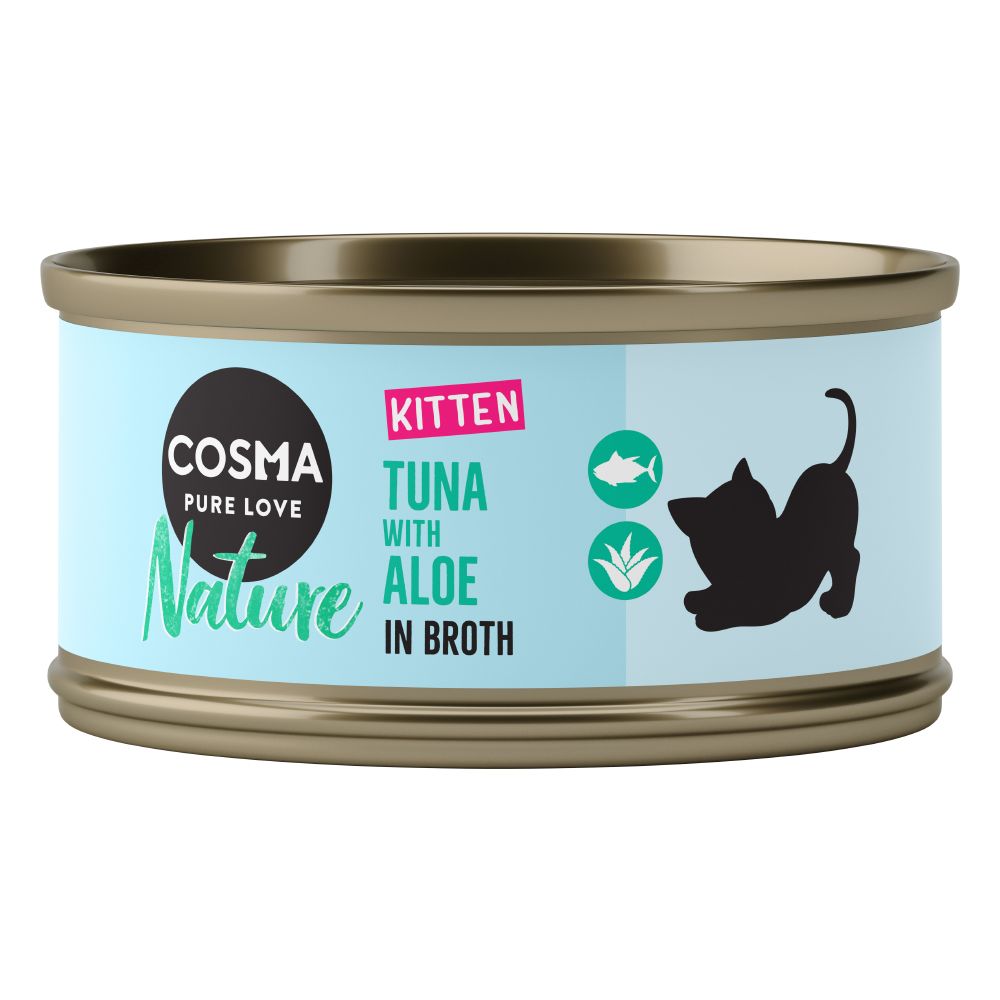 Cosma Nature Kitten 6 X 70g - Mixed Pack (3 Varieties)