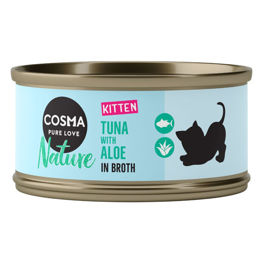 Cosma Nature Kitten 6 X 70g - Mixed Pack (3 Varieties)