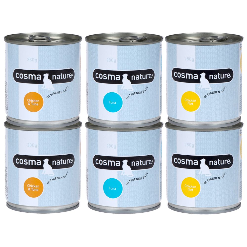 Cosma Nature Mixed Trial Pack 6 X 280g - 6 Varieties