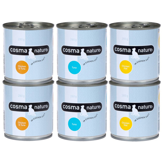 Cosma Nature Mixed Trial Pack 6 X 280g - 6 Varieties