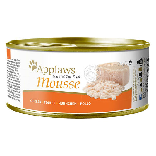 Applaws Adult Cat Cans in Mousse 70g - Chicken (6 X 70g)