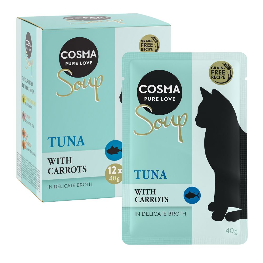 Cosma Soup 12 X 40g  - Tuna with Carrots