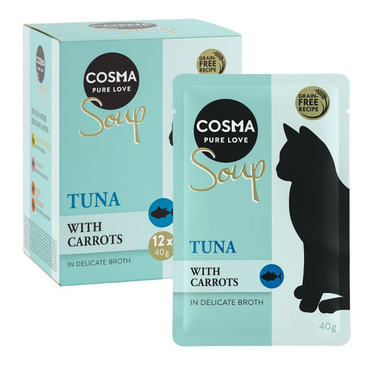 Cosma Soup 12 X 40g  - Tuna with Carrots