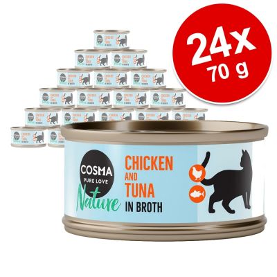 Cosma Nature 6 X 70g - Tuna with Shrimps