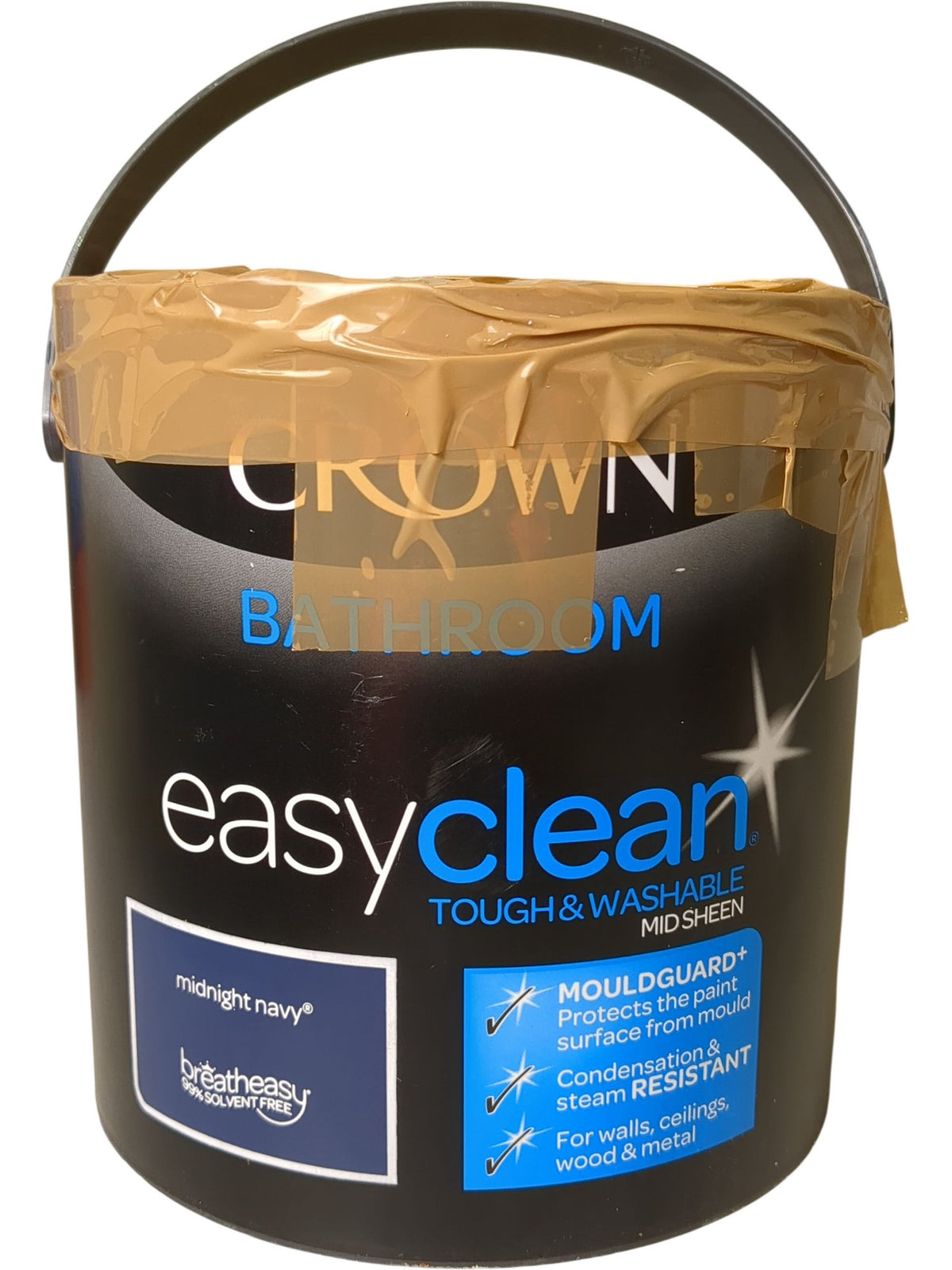Crown | Easy Clean Bathroom Paint | Midnight Navy | 2.5L