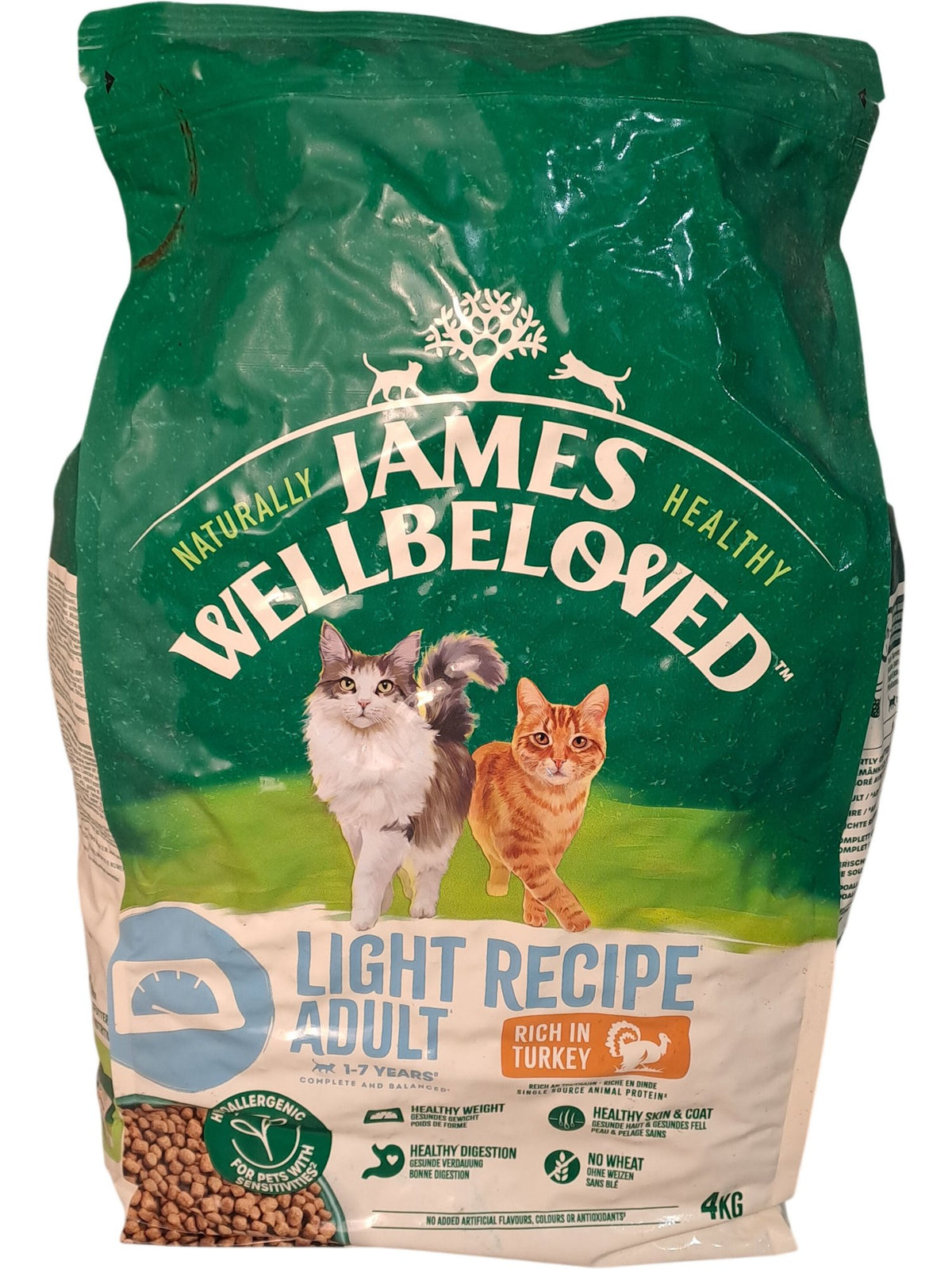 James Wellbeloved | Light Recipe Adult Cat Food | 4kg