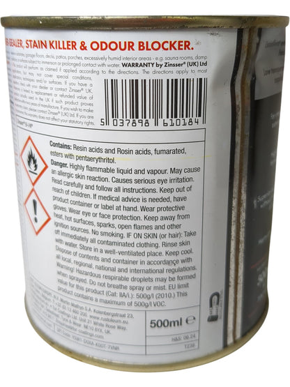 Zinsser | B-I-N Primer-Sealer | 5037898610184 | 500ml