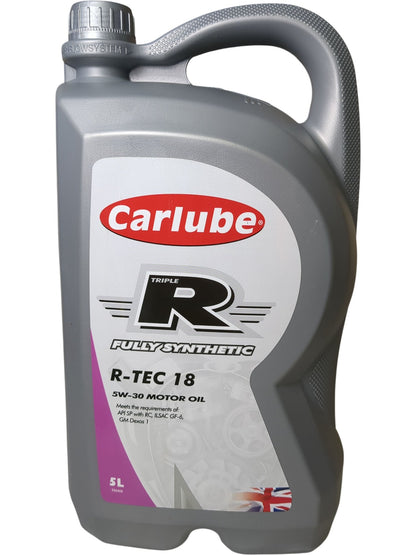Carlube | Fully Synthetic Motor Oil | R-TEC 18 | 5L