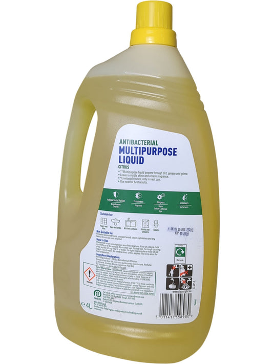 Dettol | Antibacterial Multi Purpose Liquid | Citrus | 4L