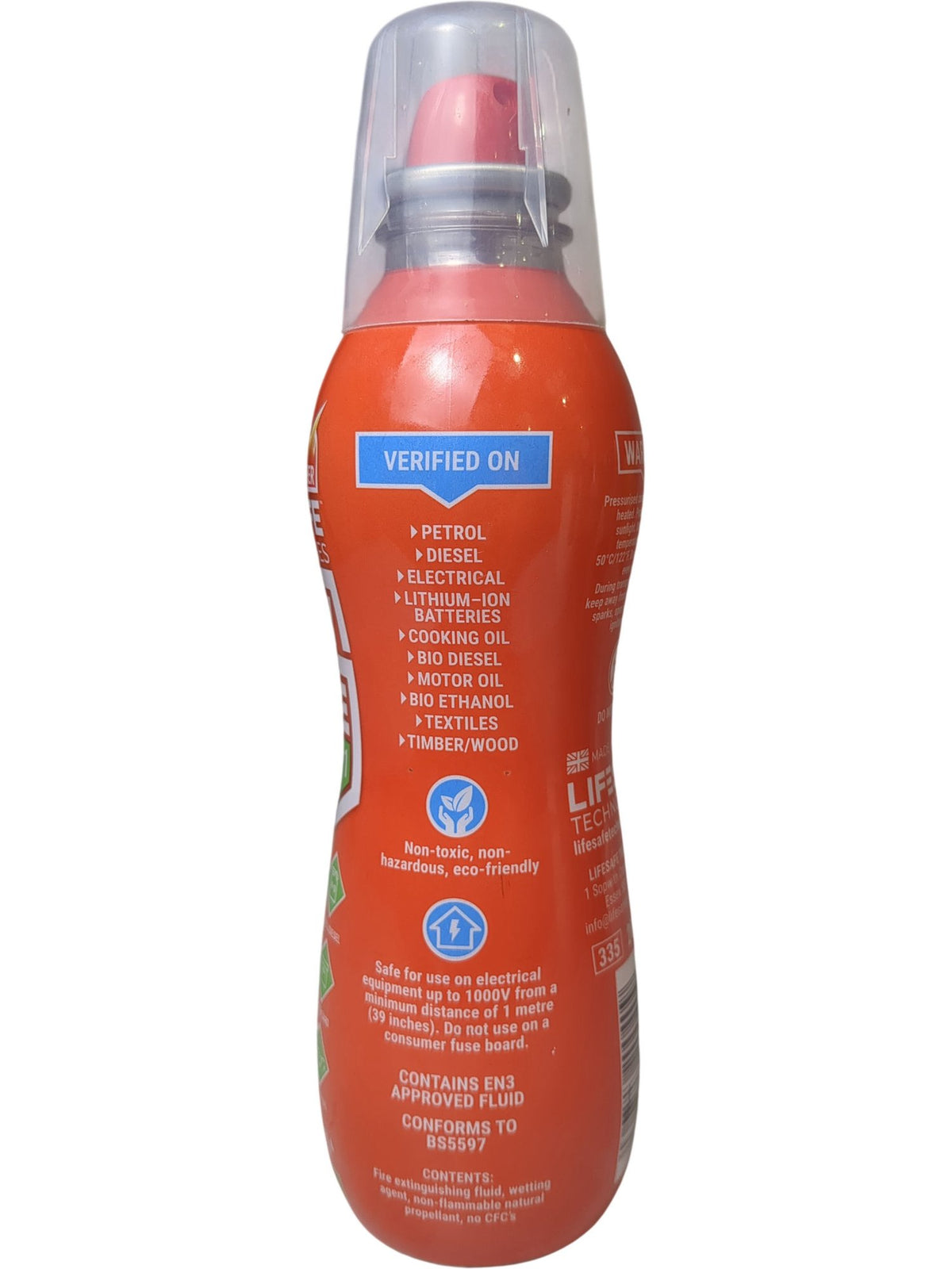 LifeSafe | Fire Extinguisher | StaySafe All-In-1 | 200ml