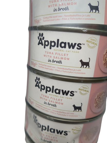 Applaws | Tuna Fillet with Salmon in Broth | 156g Cans