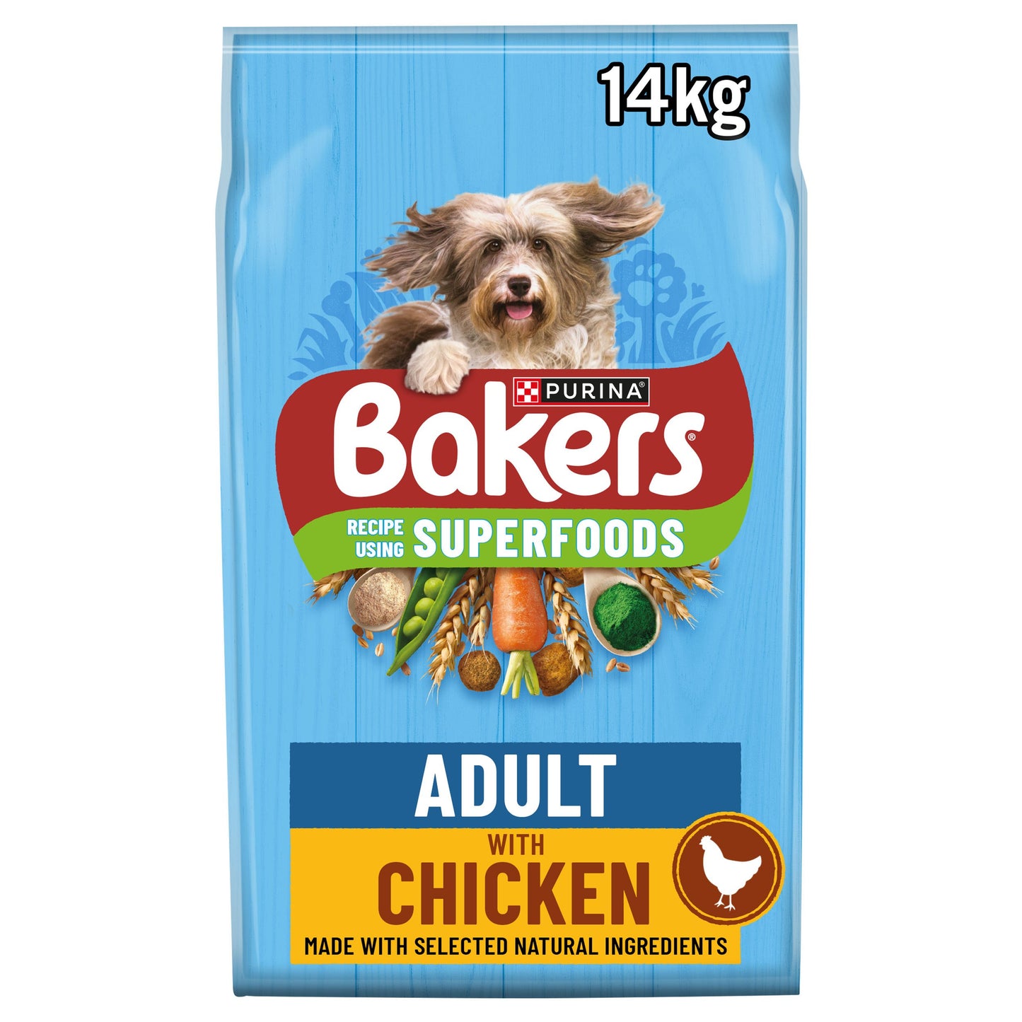 Bakers Superfoods | Adult | Chicken & Veg | 14kg