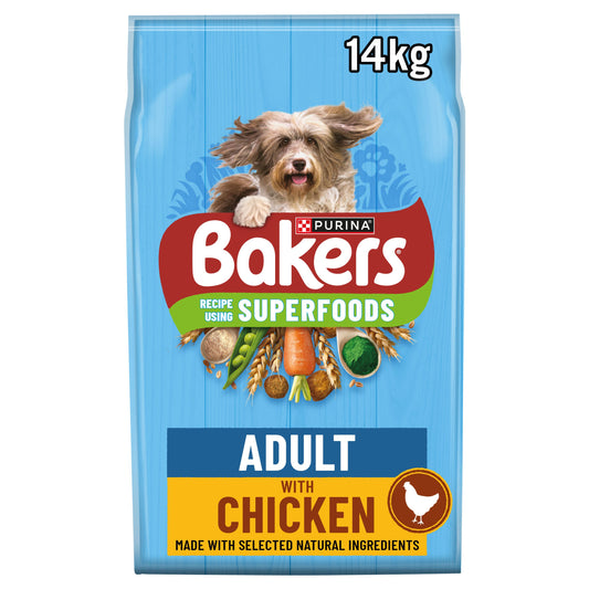 Bakers Superfoods | Adult | Chicken & Veg | 14kg