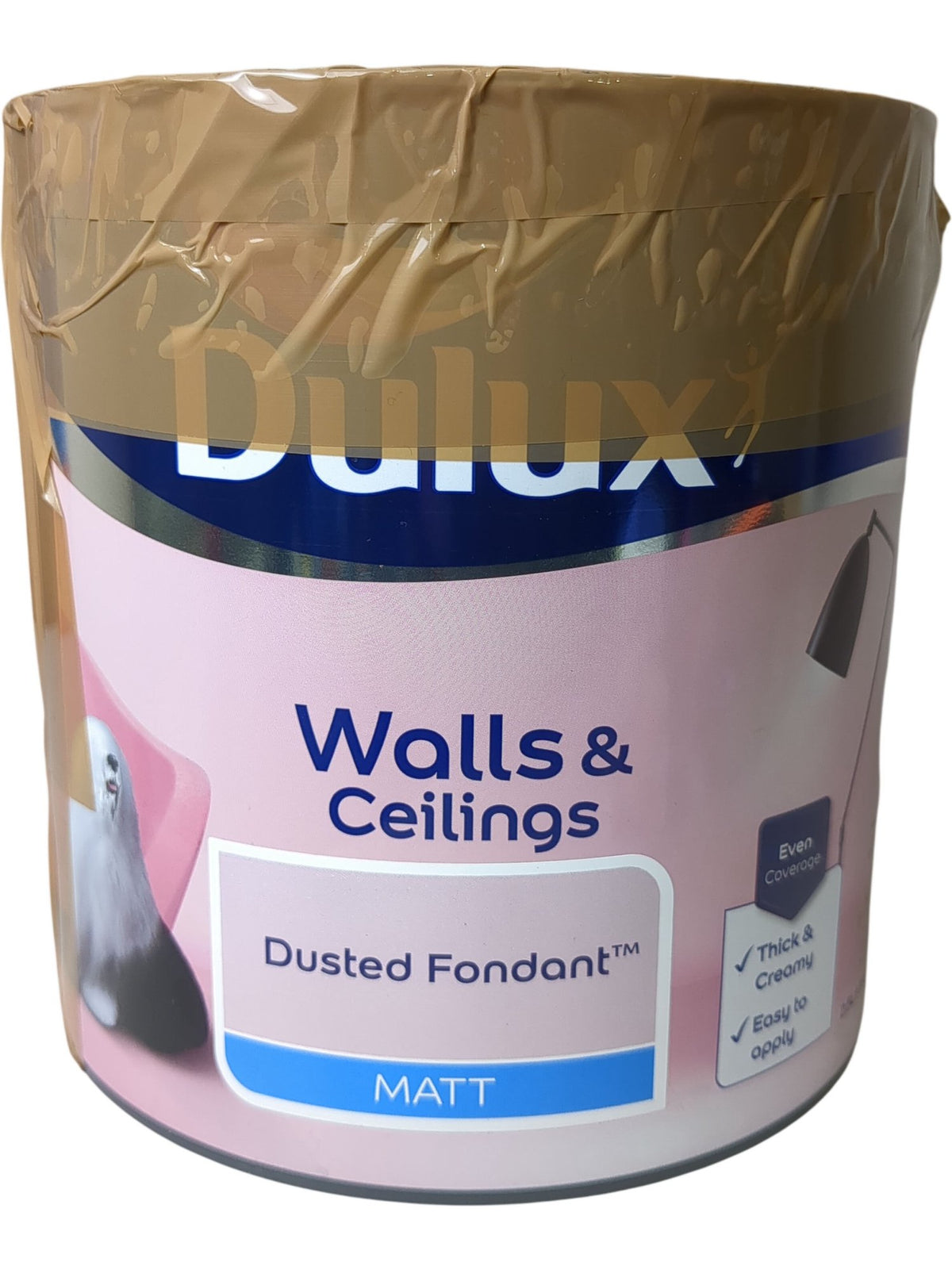 Dulux | Walls & Ceilings Paint | Dusted Fondant | 2.5L