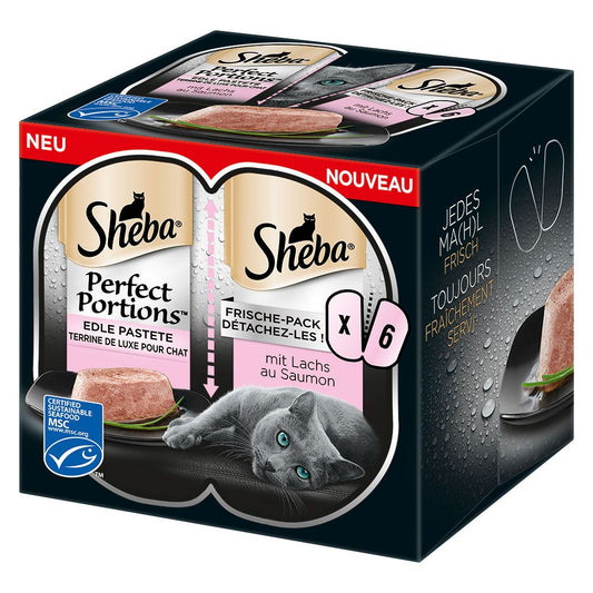 Sheba Perfect Portions Adult Wet Cat Food Trays Turkey in Gravy (2x37.5g)
