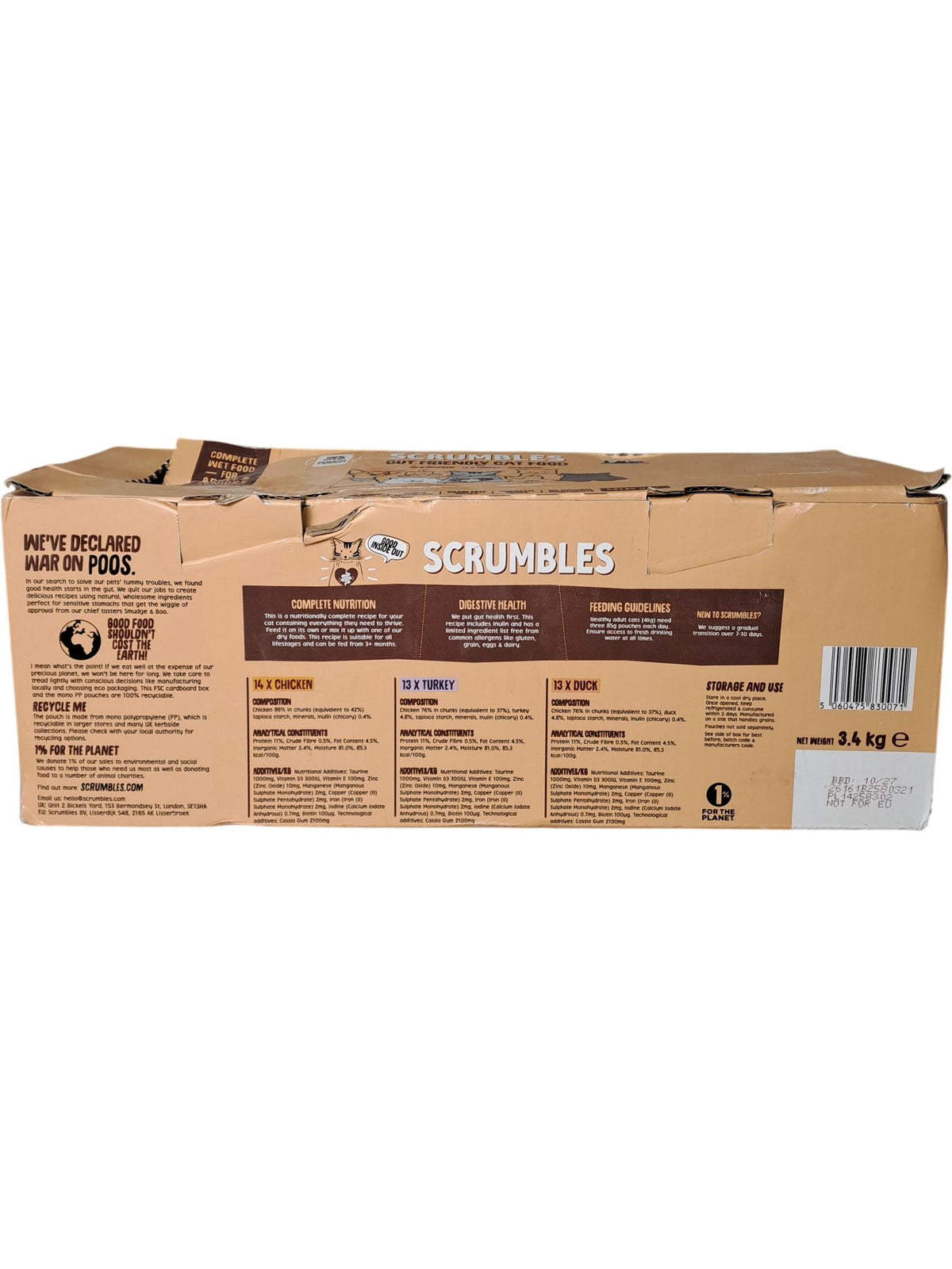 Scrumbles | Gut Friendly Cat Food | 40x85g