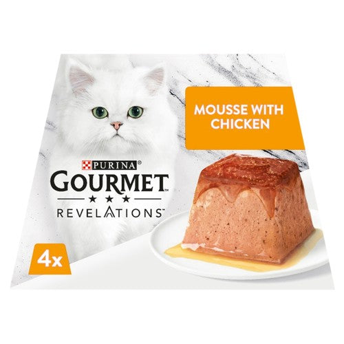 GOURMET Revelations with Chicken Adult Wet Cat Food 4x57g
