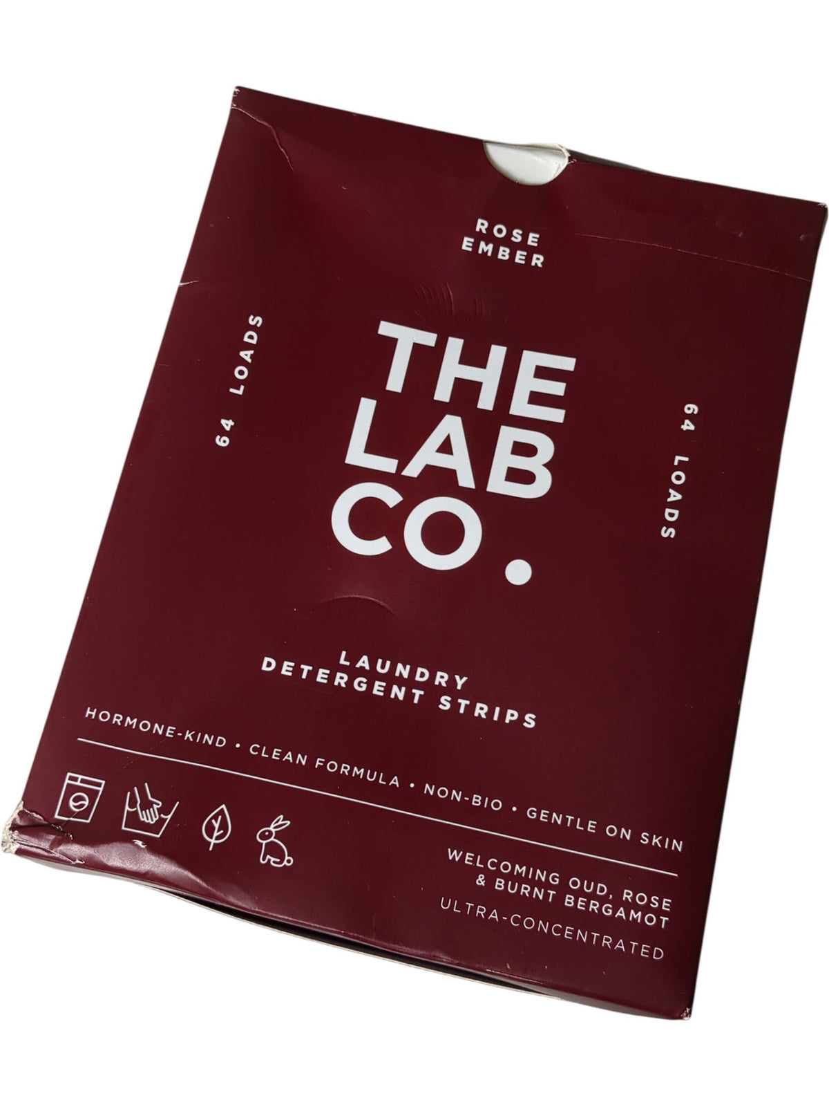 The Lab Co. | Laundry Detergent Strips | Rose Ember | 64 Loads