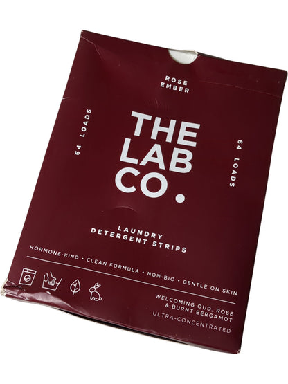 The Lab Co. | Laundry Detergent Strips | Rose Ember | 64 Loads